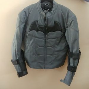 Leather batman biker jacket